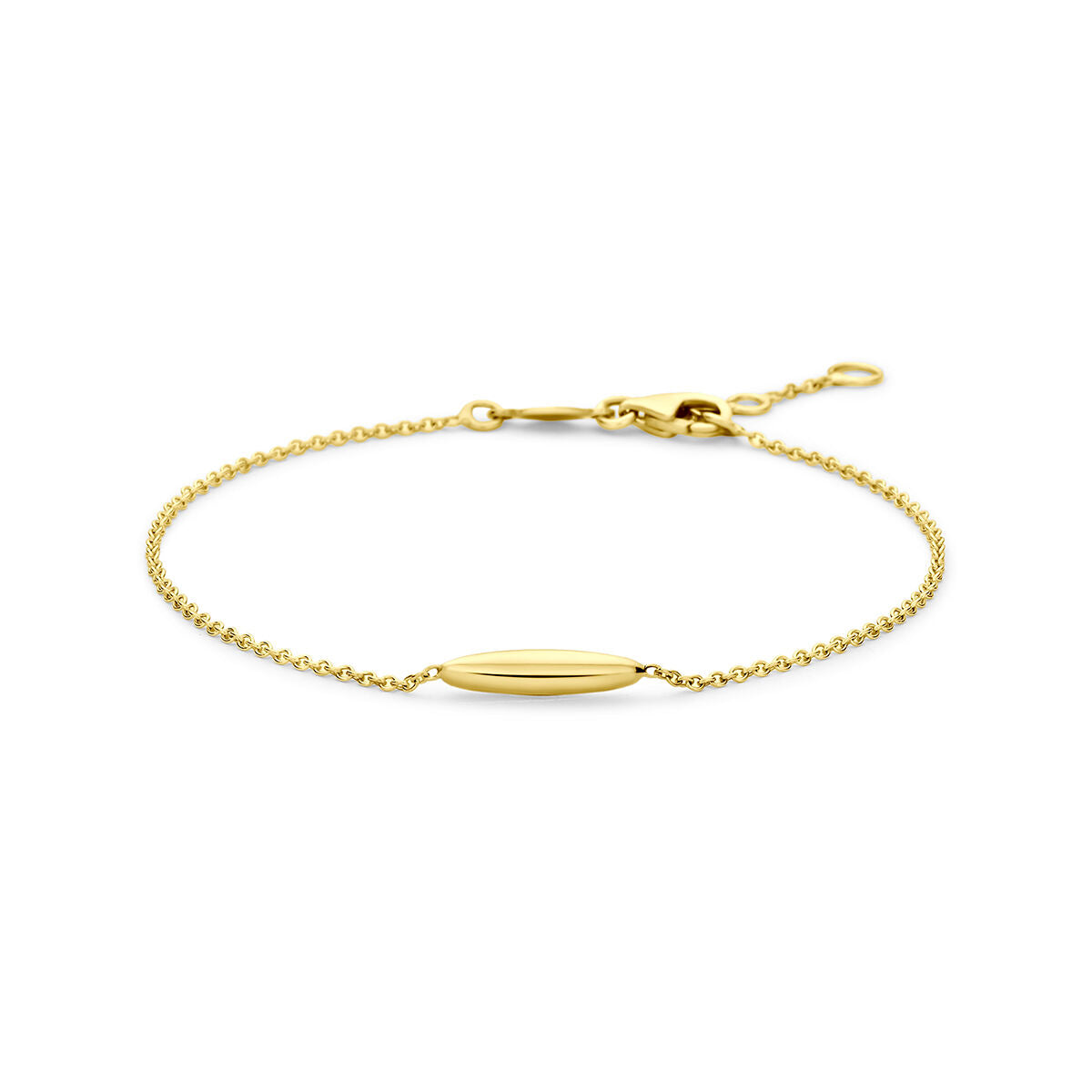 Armband 9K geelgoud 16,5 - 17,5 - 18,5 cm 3 mm