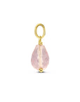 14K geelgoud hanger roze kwarts 4030982 - PansiteNederland.nl
