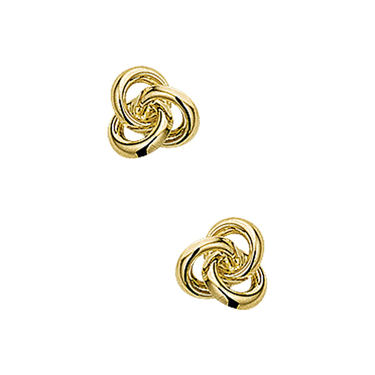 Fantasy Collection Oorbellen knoop 7 mm 14K geelgoud