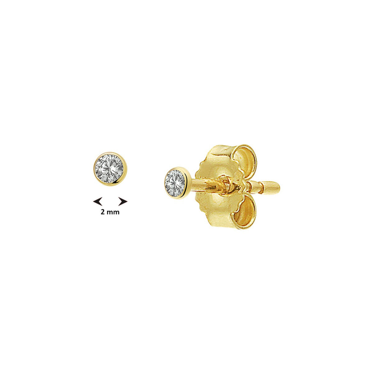 Fantasy Collection Oorbellen zirkonia 14K geelgoud