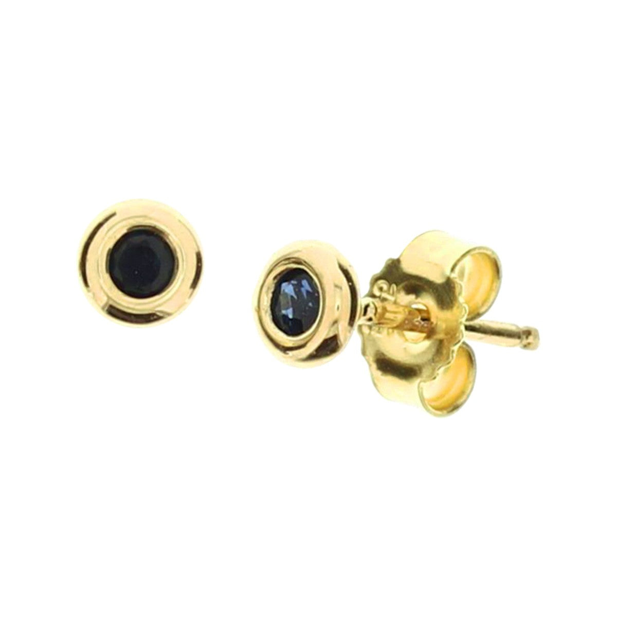 Fantasy Collection Oorbellen saffier 14K geelgoud