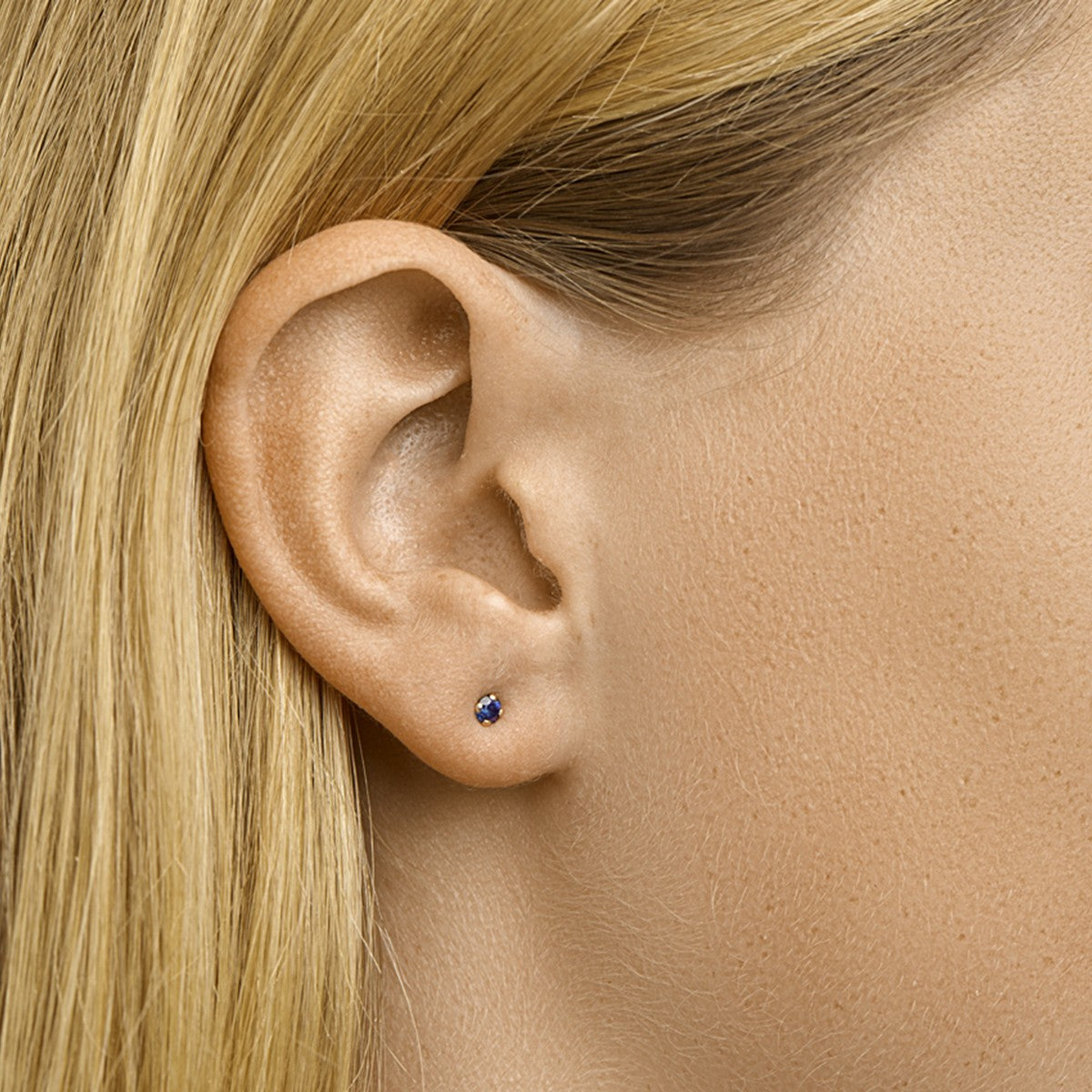 Fantasy Collection Oorbellen saffier 14K geelgoud