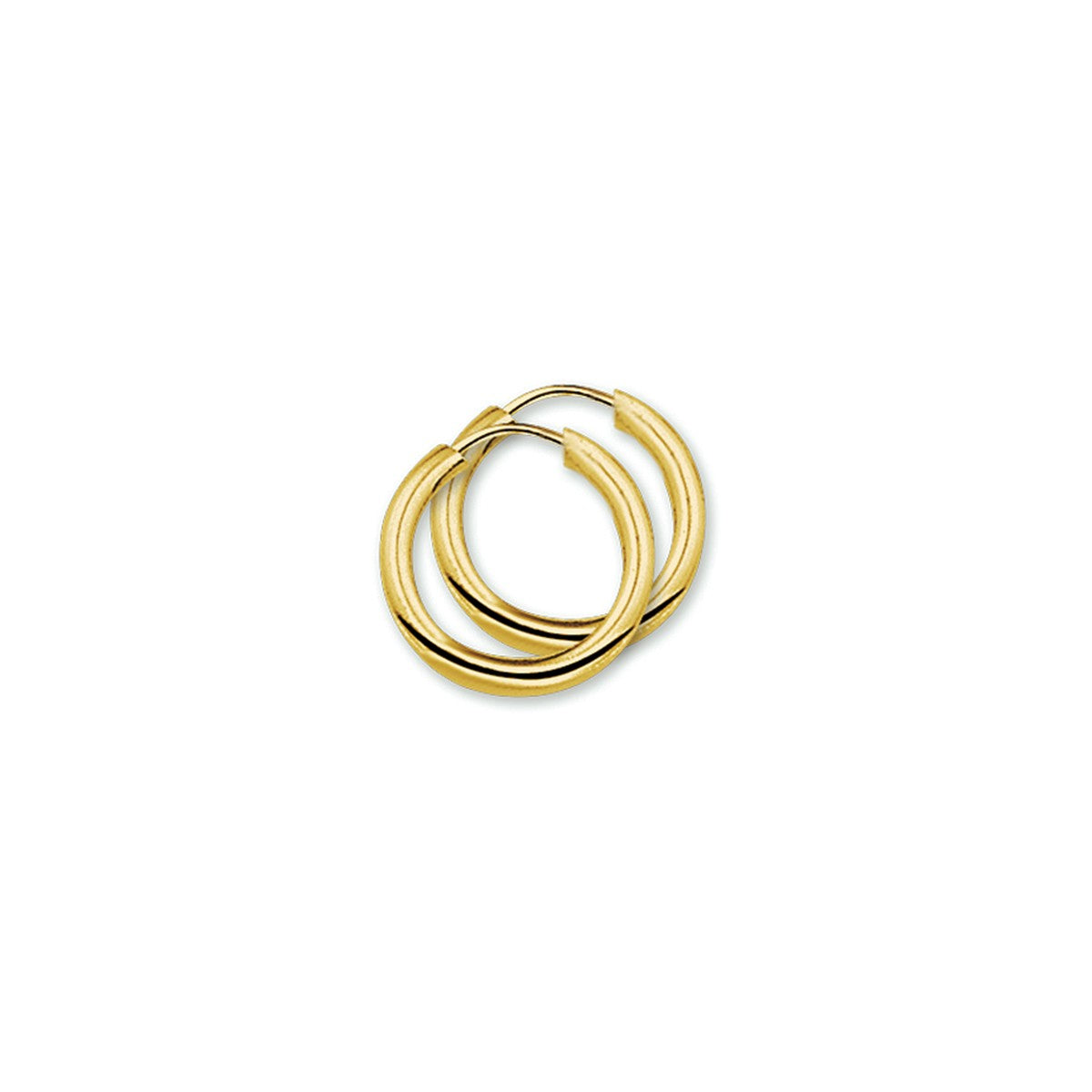 Fantasy Collection Oorbellen 2,5 mm ronde buis 14K geelgoud