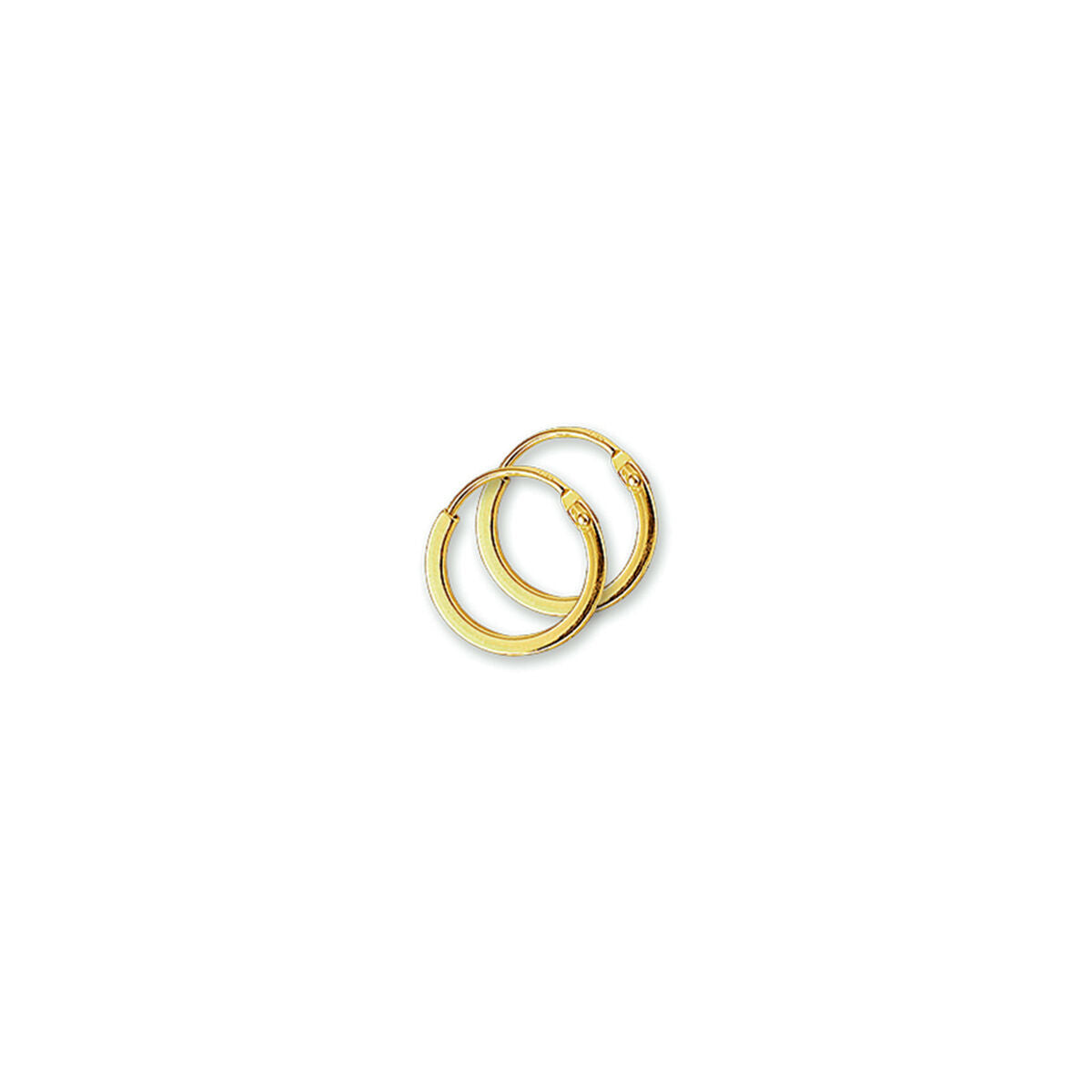 Fantasy Collection Oorbellen 1,1 mm vierkant 14K geelgoud