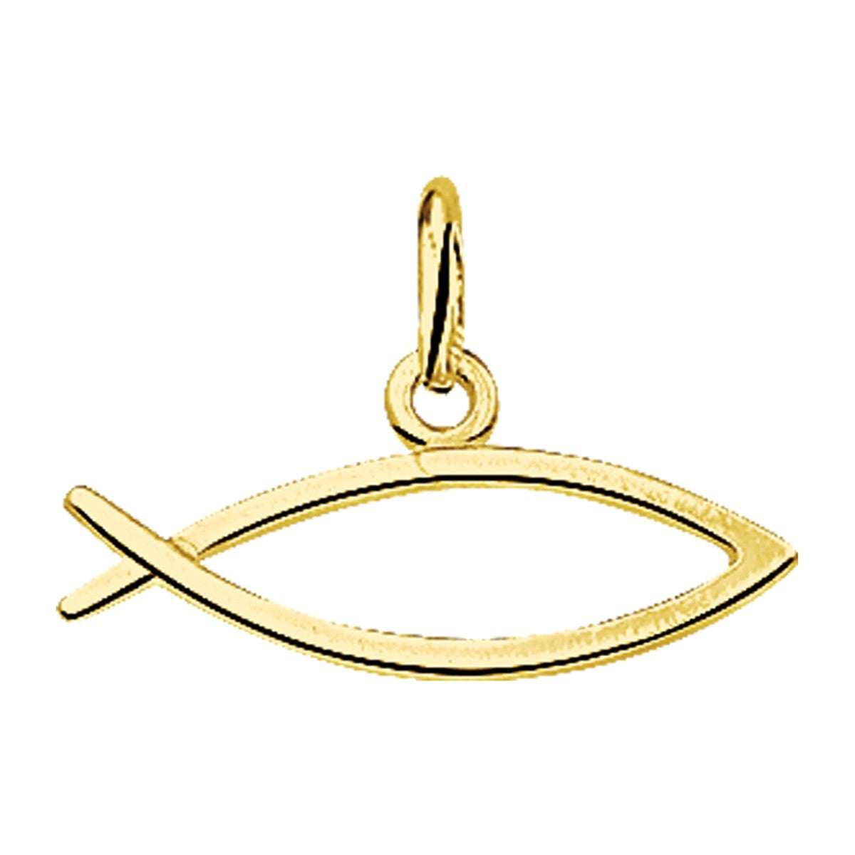 Fantasy Collection Hanger ichtus 7 mm 14K geelgoud
