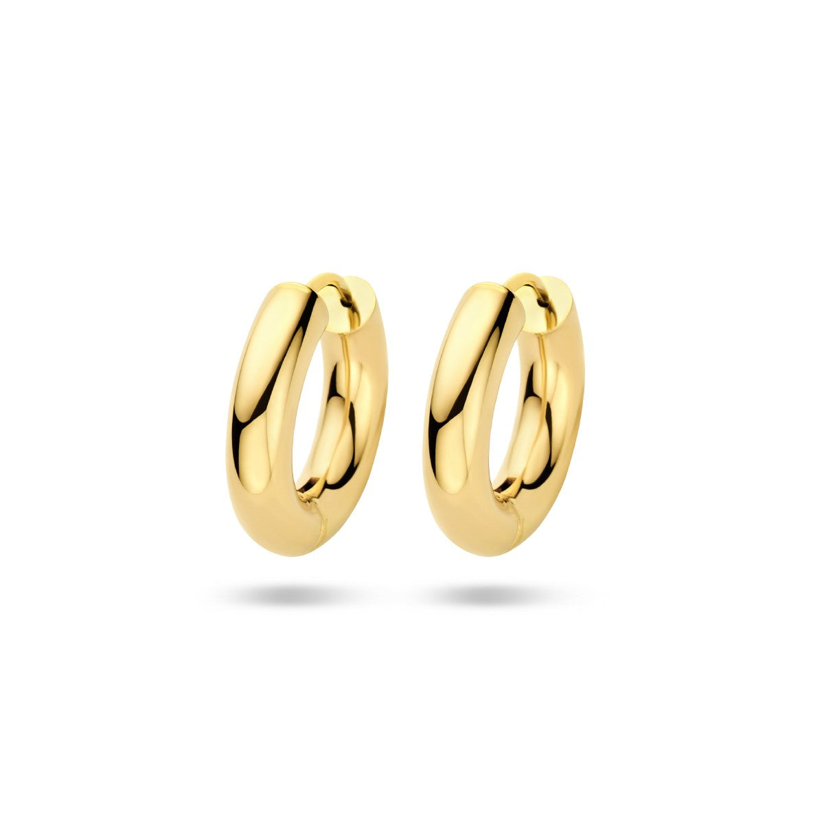 Fantasy Collection Oorbellen 4,0 mm ronde buis 14K geelgoud