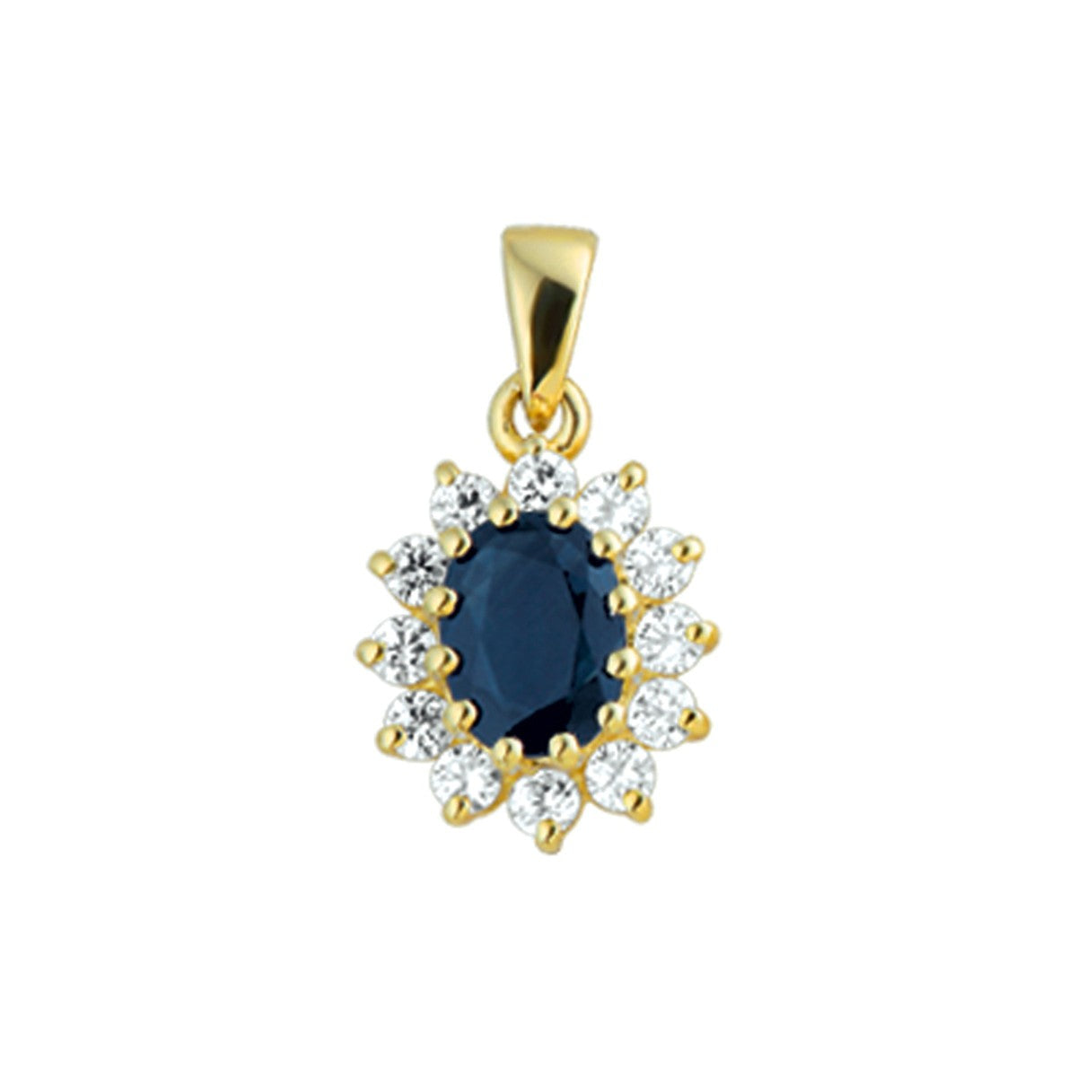 Fantasy Collection Hanger saffier, zirkonia 14K geelgoud - PSN4002258