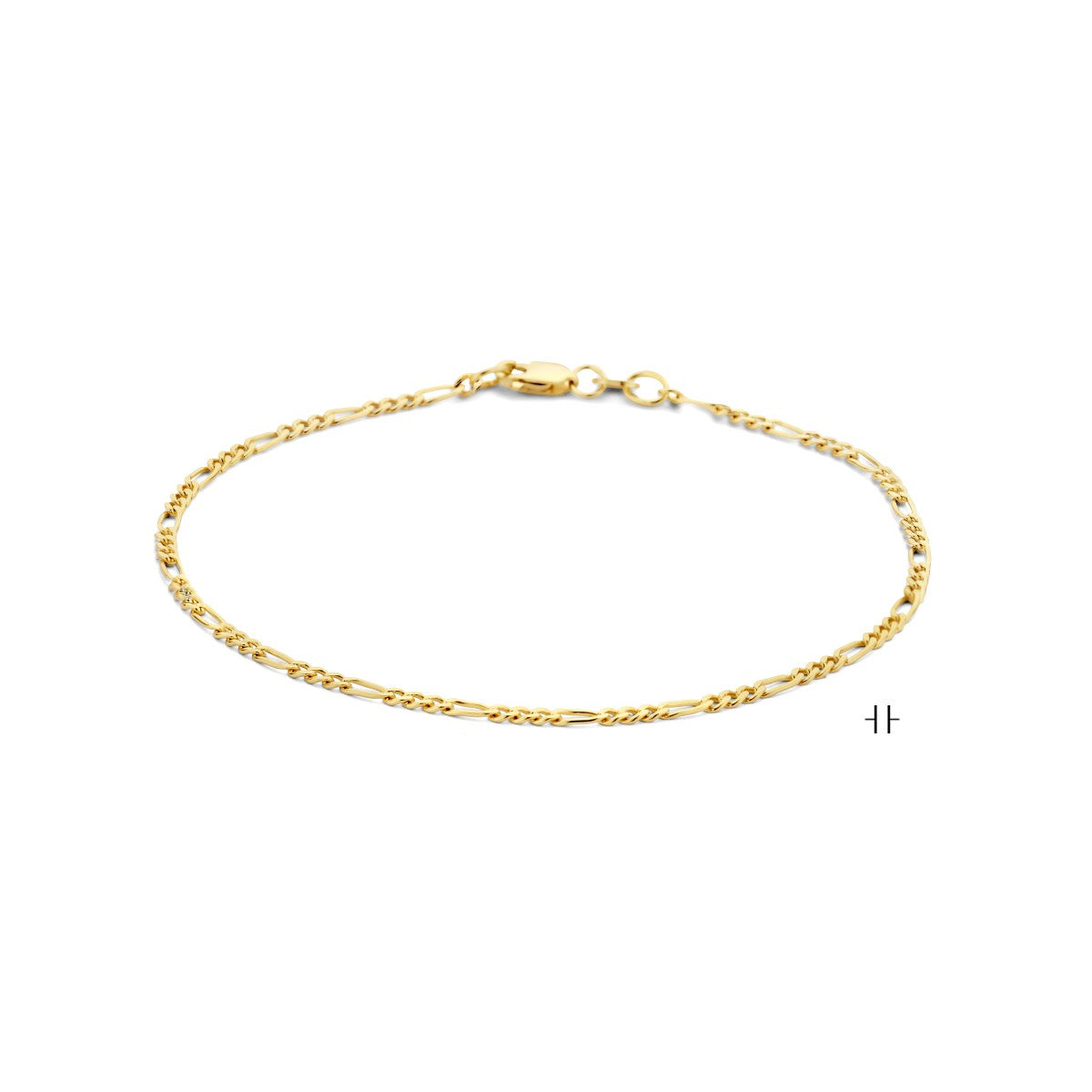 Fantasy Collection Armband figaro 1,9 mm 14K geelgoud