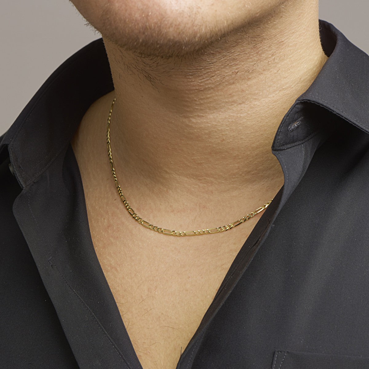 Fantasy Collection Collier figaro 14K geelgoud