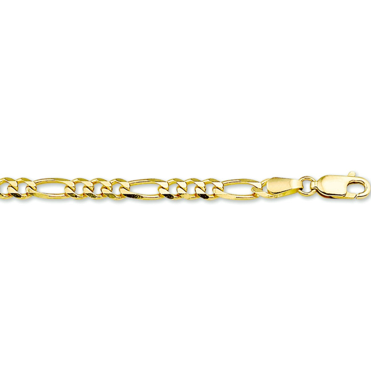 Fantasy Collection Collier figaro 4,0 mm massief 14K geelgoud