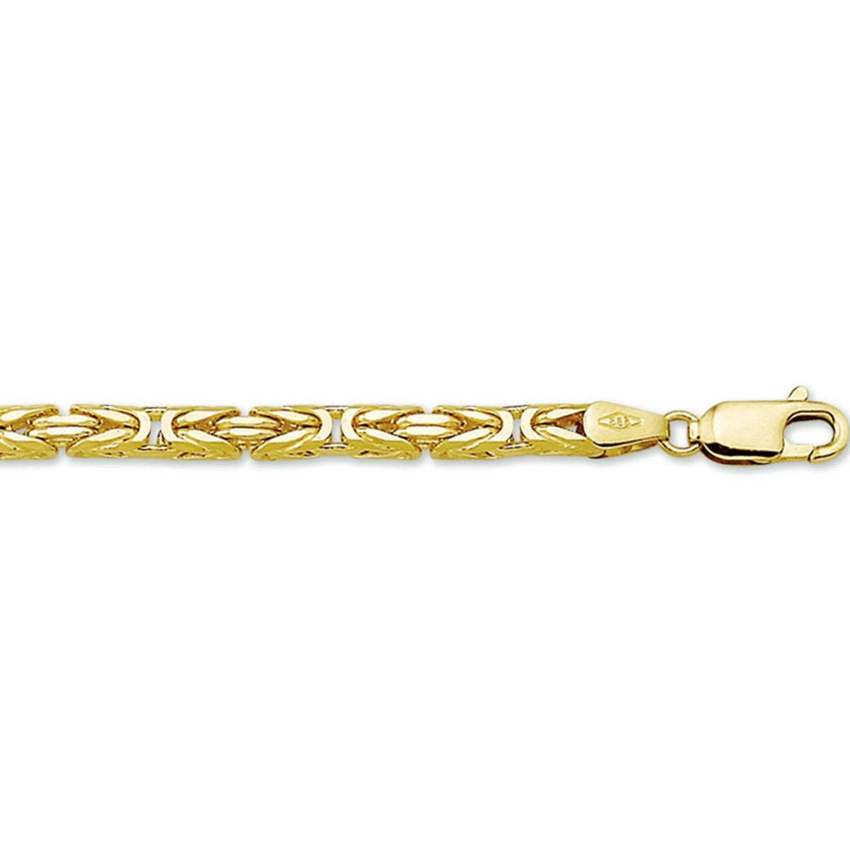 Fantasy Collection Konings massief 3,3 mm 14K geelgoud halsketting