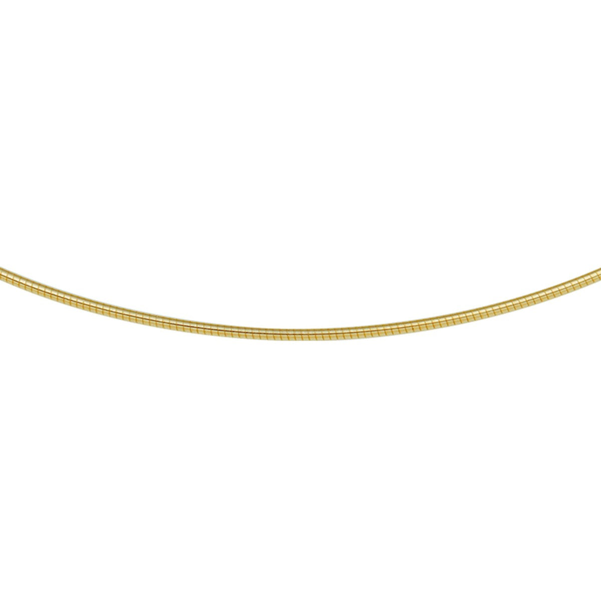 Fantasy Collection Collier omega rond 1,25 mm 14K geelgoud