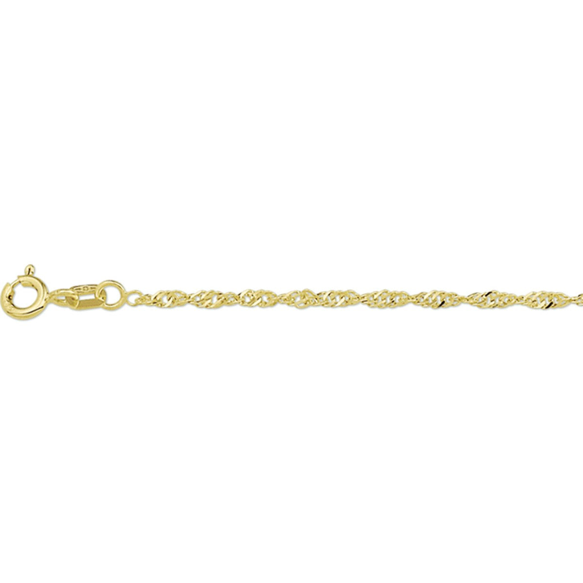 Fantasy Collection Collier singapore 1,8 mm 14K geelgoud