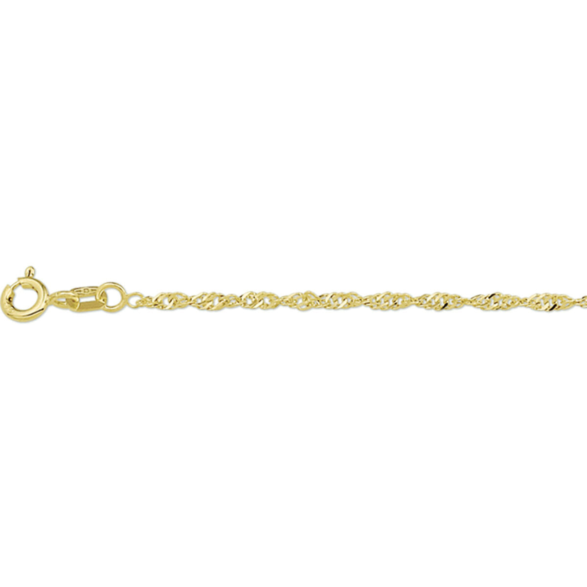 Fantasy Collection Collier singapore 1,8 mm 14K geelgoud