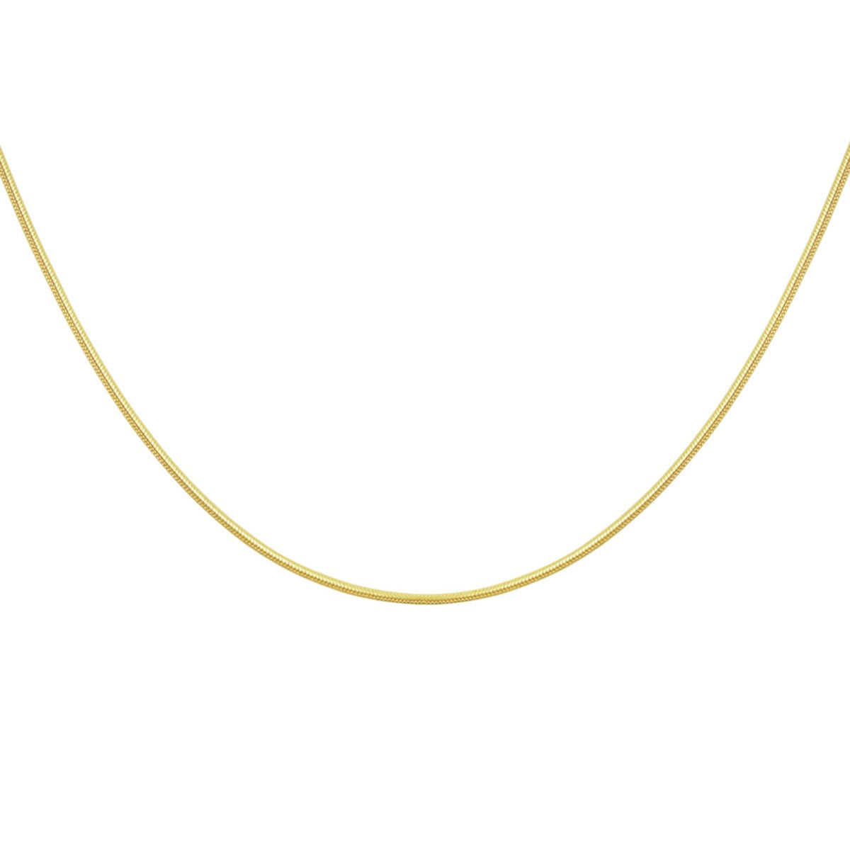 Fantasy Collection Slang rond 0,9 mm 14K geelgoud halsketting