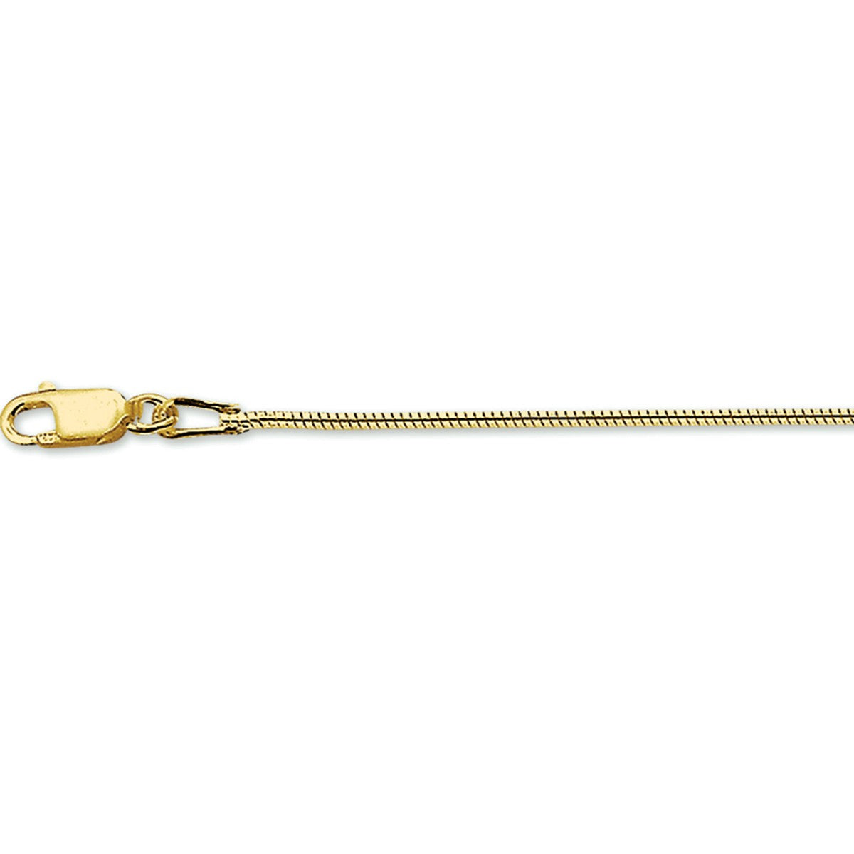 Fantasy Collection Slang rond 1,4 mm 14K geelgoud halsketting