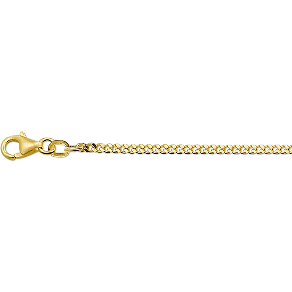Fantasy Collection Collier gourmette 2,1 mm 14K geelgoud