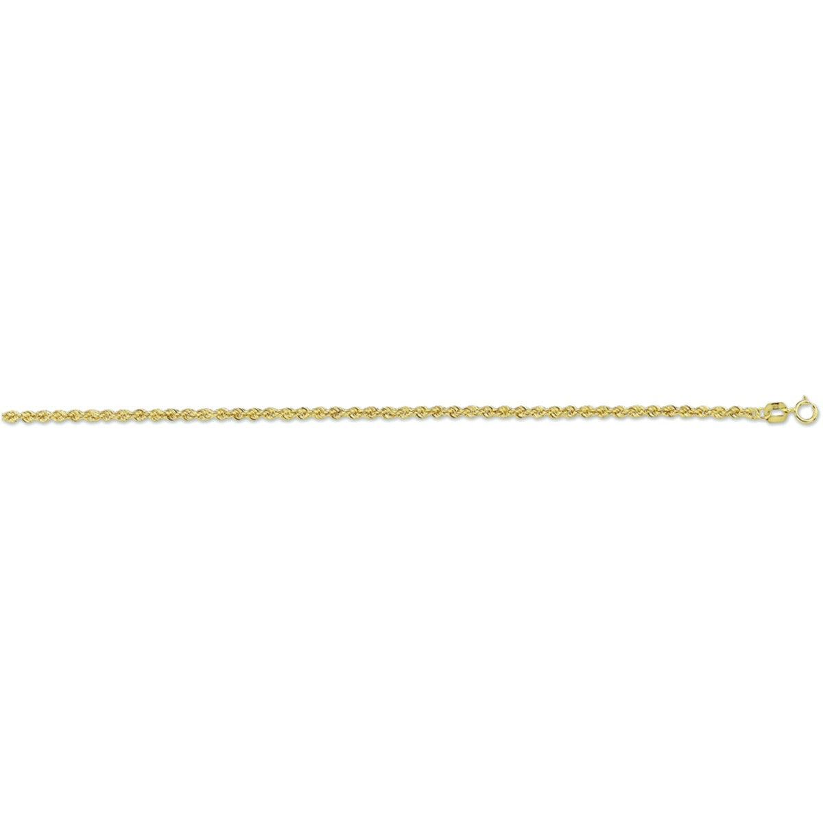 Fantasy Collection Enkelbandje koord 2,1 mm 14K geelgoud