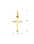 14K geelgoud hanger kruis 4005209 - PansiteNederland.nl