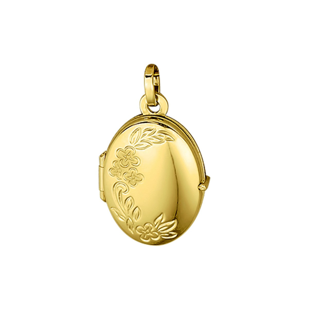 Fantasy Collection Medaillon gravure 26 mm 14K geelgoud hanger