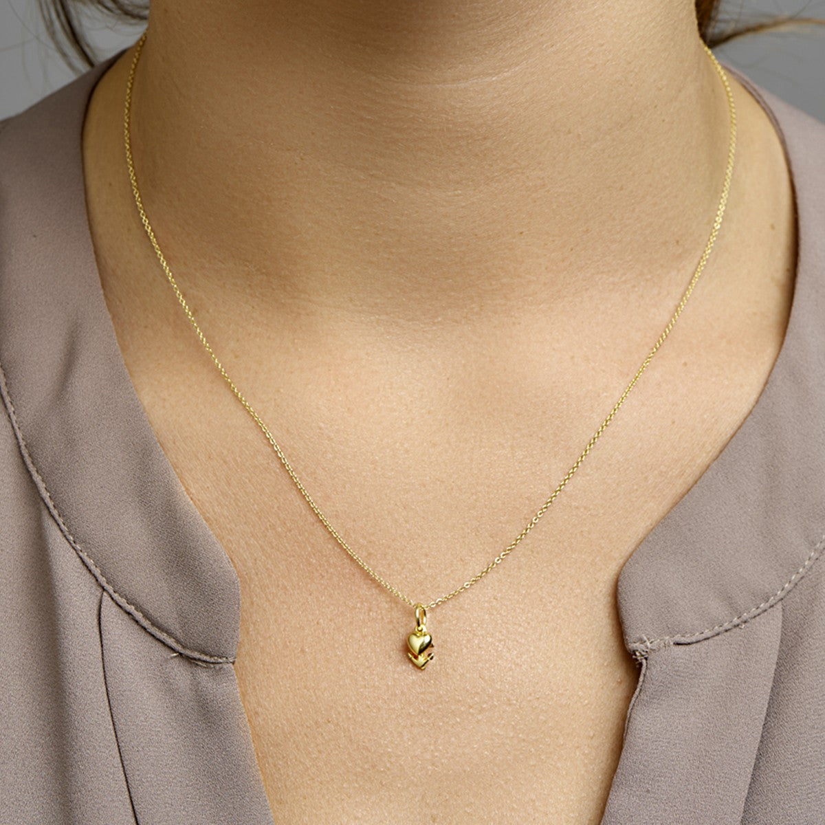 Fantasy Collection Hanger geloof, hoop en liefde 12 mm 14K geelgoud