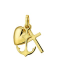 14K geelgoud hanger geloof, hoop en liefde 4005591 - PansiteNederland.nl