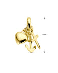 14K geelgoud hanger geloof, hoop en liefde 4005593 - PansiteNederland.nl