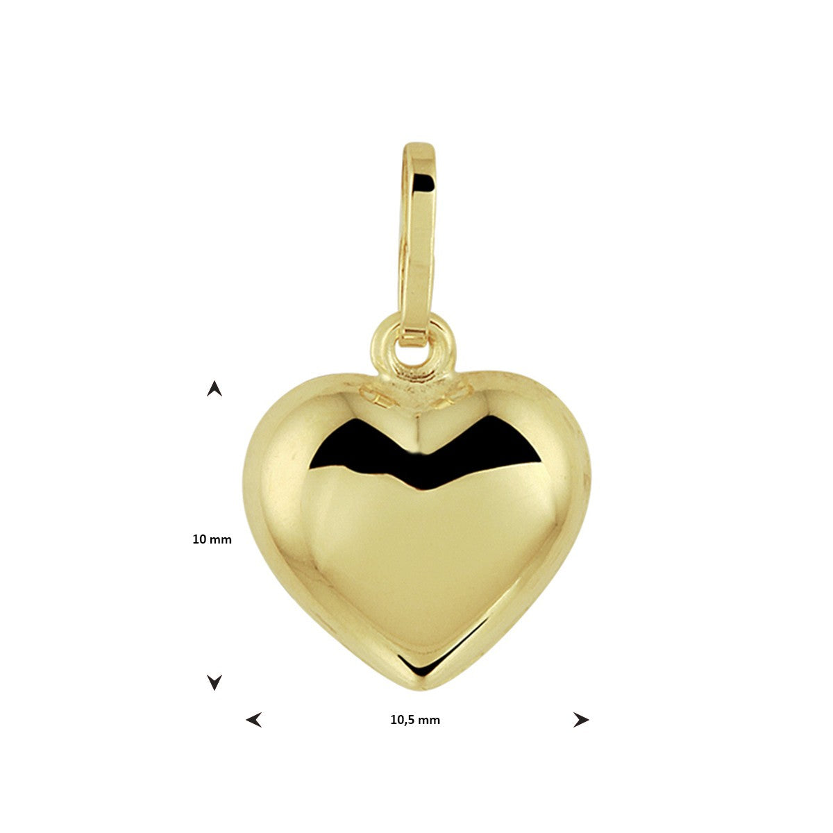 Fantasy Collection Hanger hart 14K geelgoud