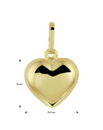 14K Geelgouden Hanger hart - 4005725 - PansiteNederland.nl