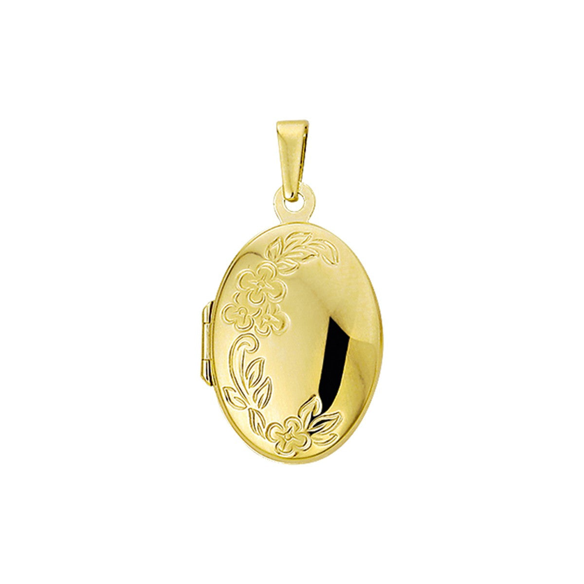 Fantasy Collection Medaillon gravure 21 mm 14K geelgoud hanger - PSN4005828