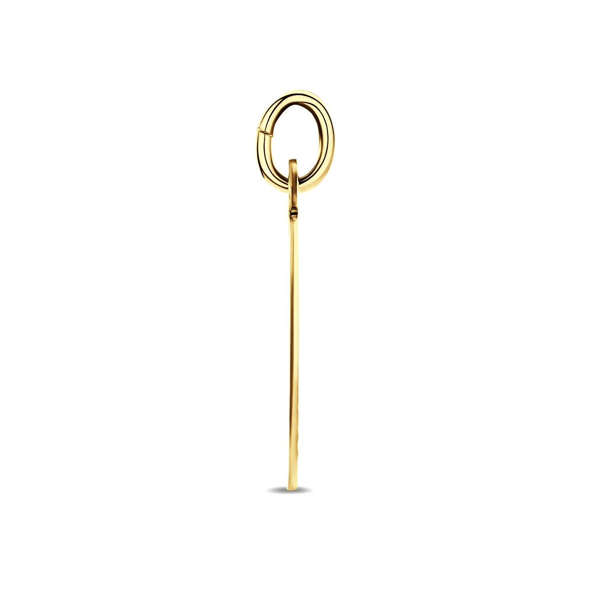 Hanger jongen gediamanteerd 19 mm 14K geelgoud