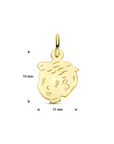14K geelgoud hanger jongen 15 x 11 mm 4005849 - PansiteNederland.nl