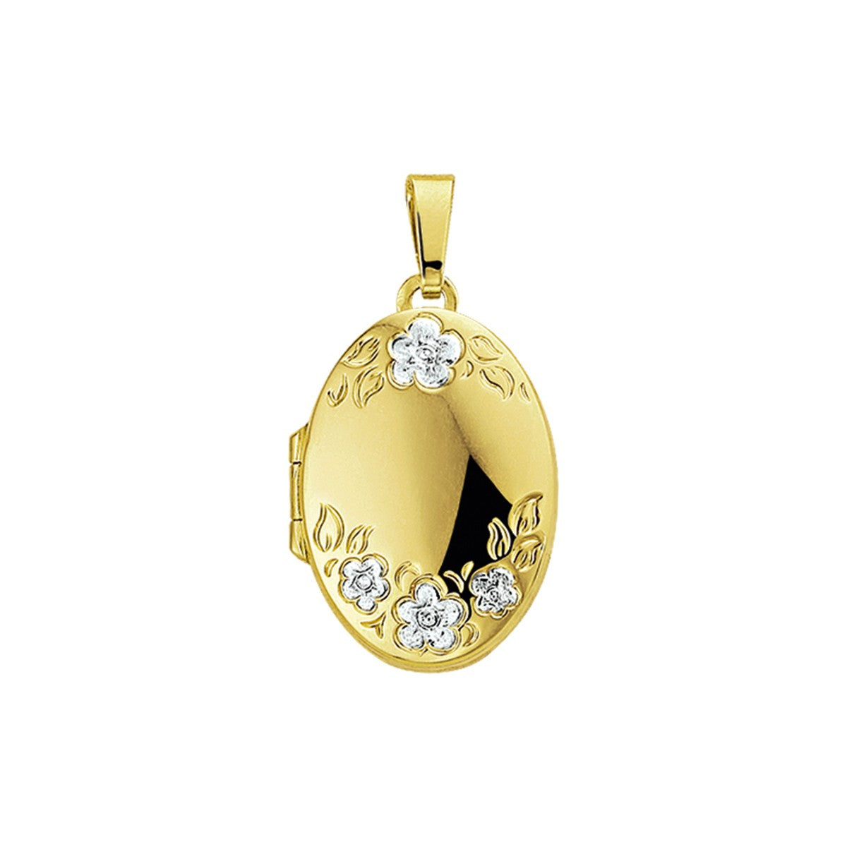 Fantasy Collection Medaillon gravure 23,5 mm 14K geelgoud hanger