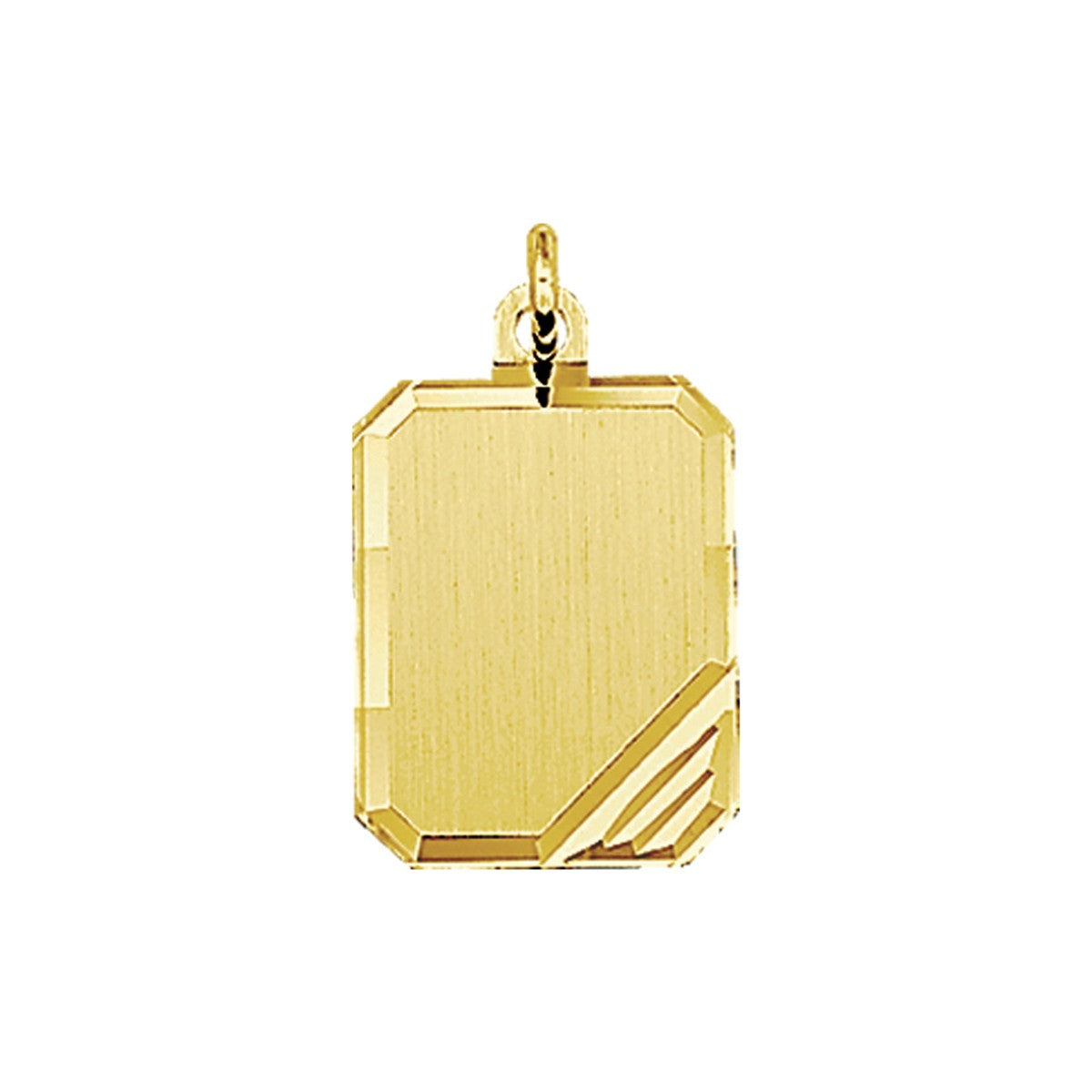 Fantasy Collection Graveerhanger mat gediamanteerd 16 mm 14K geelgoud
