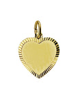 14K Geelgouden Graveerhartje mat gediamanteerd - 4006166 - PansiteNederland.nl