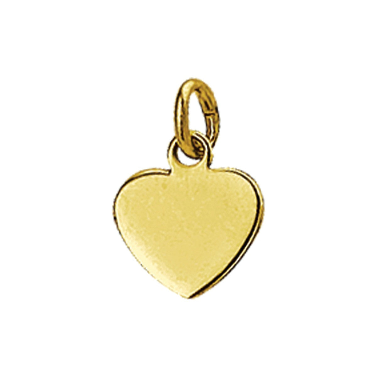 Fantasy Collection Graveerhanger hartje 7,5 mm 14K geelgoud