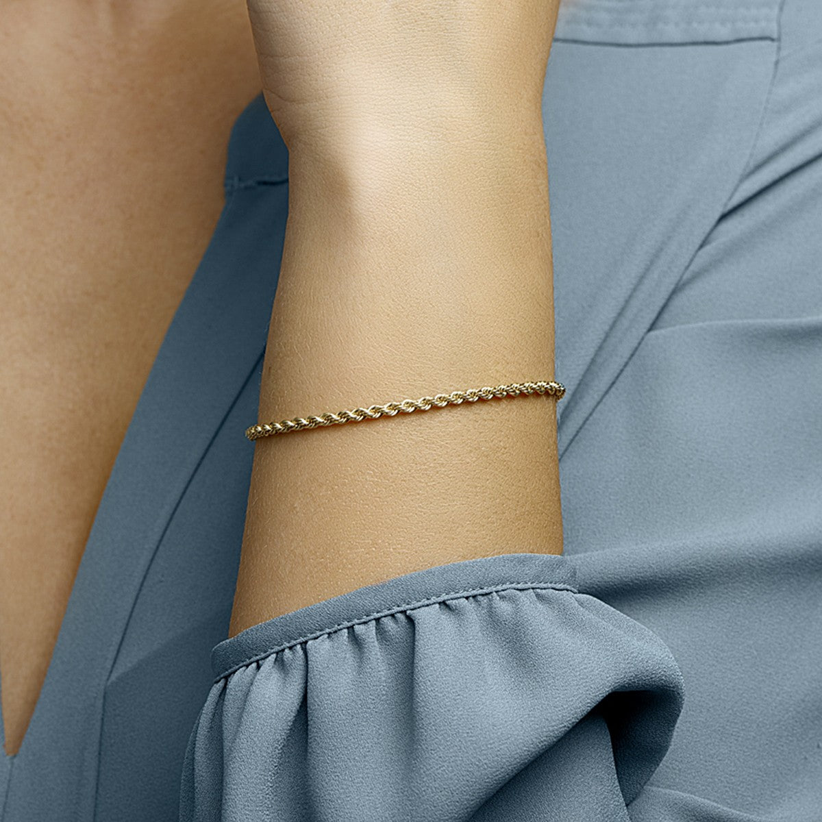 Fantasy Collection Armband koord 2,7 mm 14K geelgoud