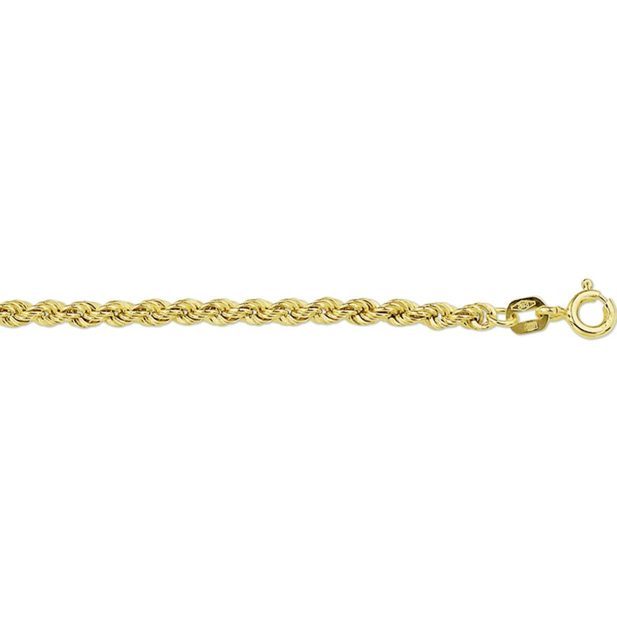 Fantasy Collection Enkelbandje koord 2,7 mm 24 cm 14K geelgoud