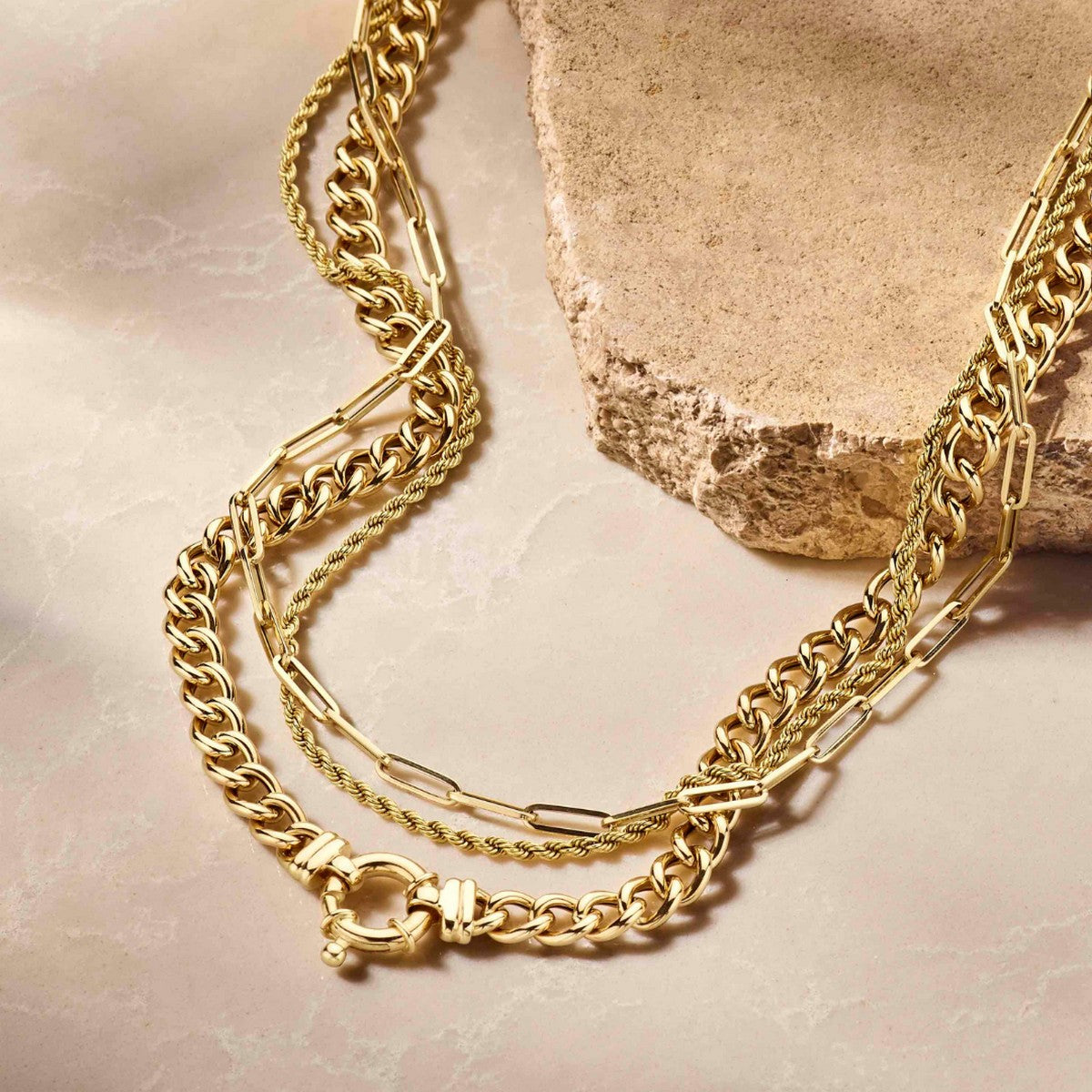 Fantasy Collection Collier koord 2,1 mm 14K geelgoud