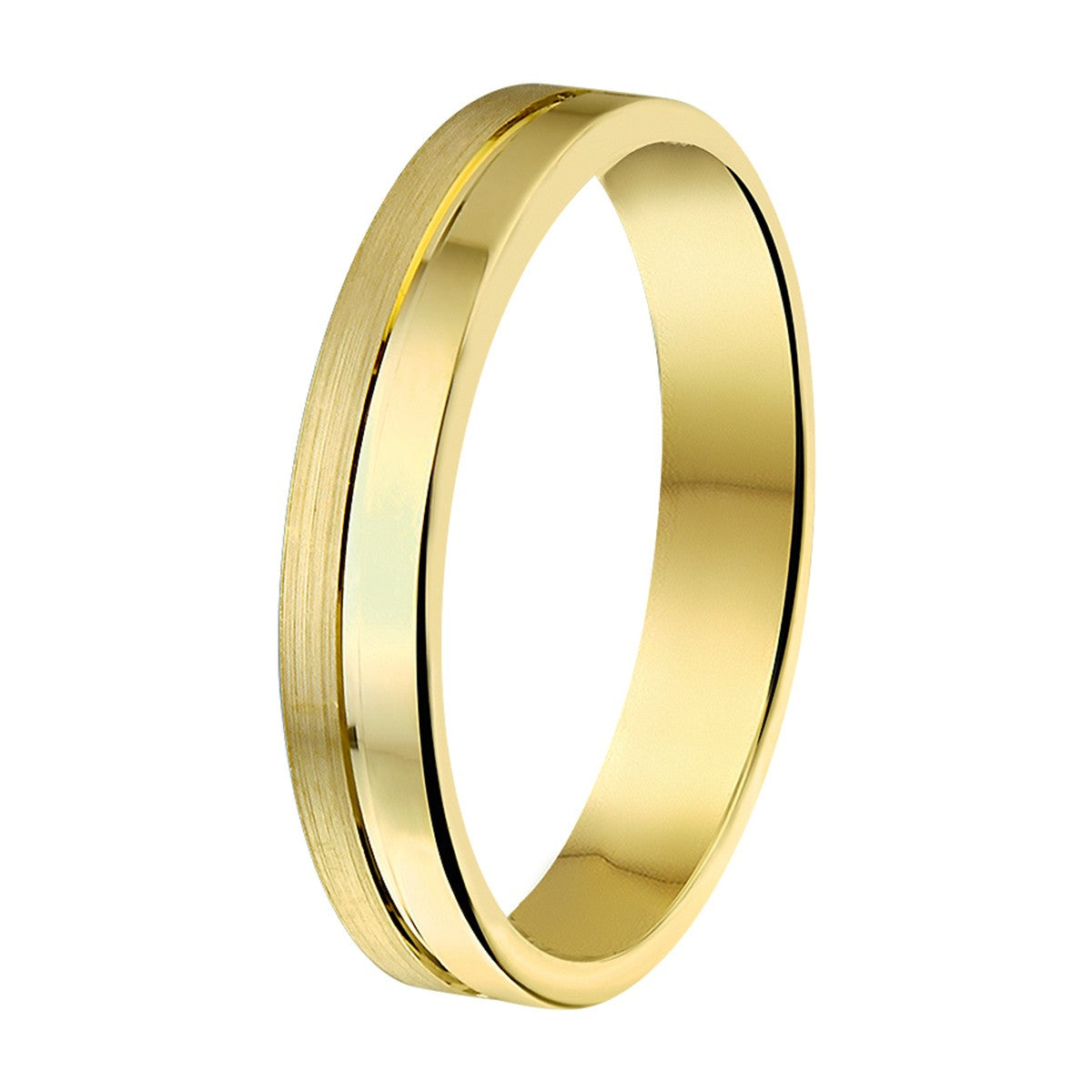 Fantasy Collection Ring a407 - 4 mm 14K geelgoud