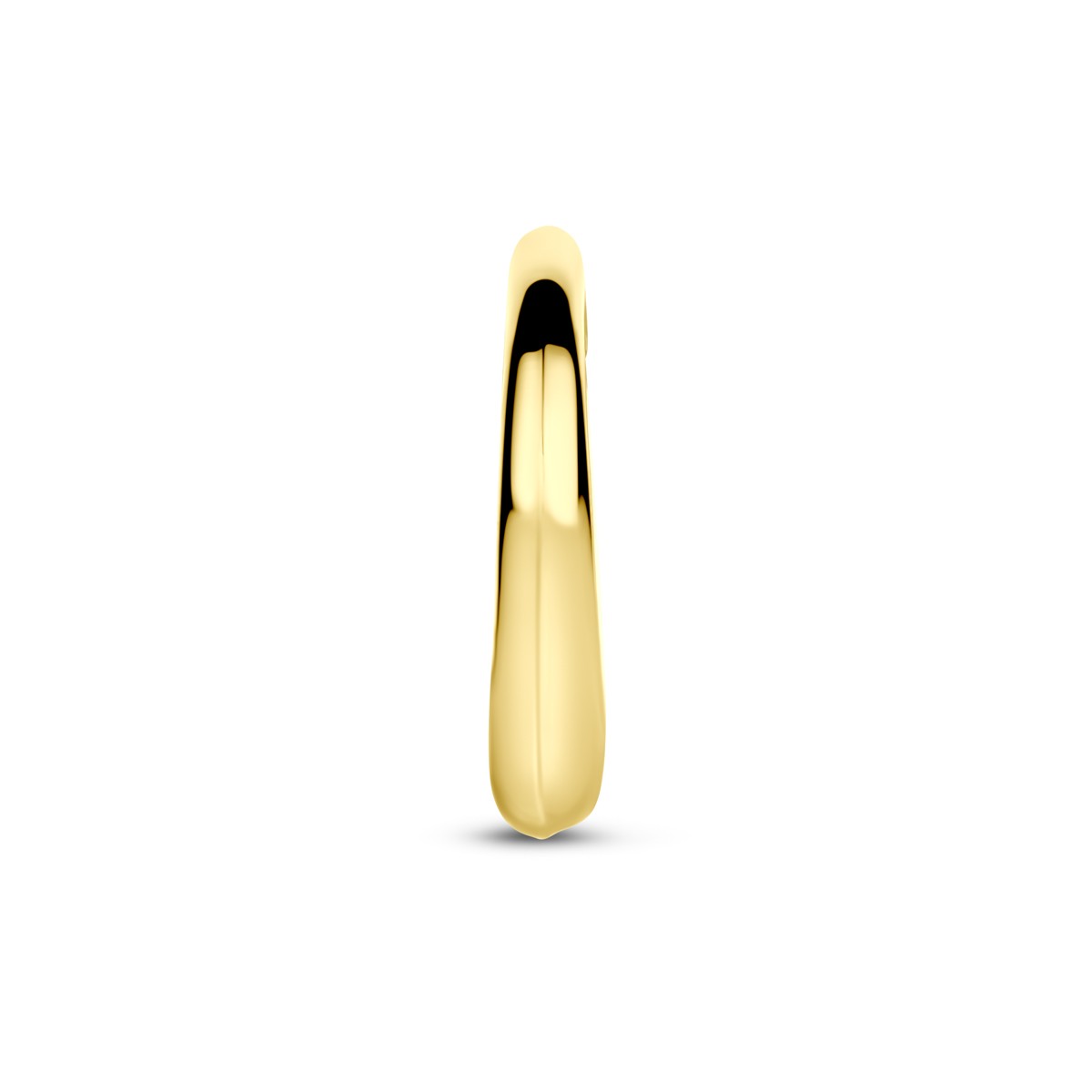 Hanger hart 12,5 mm 14K geelgoud