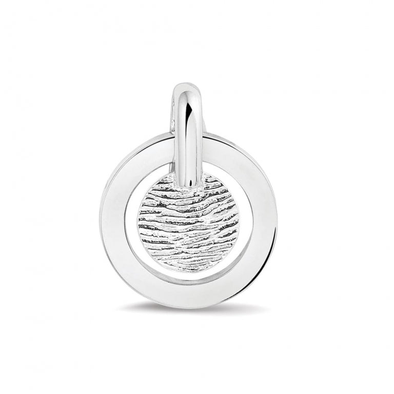 See You Vingerafdrukhanger met gladde rand in zilver – 401 P – afbeelding 1