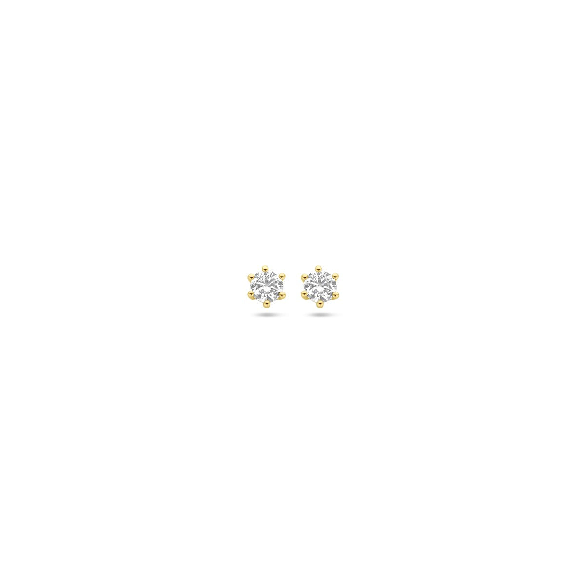 Fantasy Collection Oorbellen zirkonia 14K geelgoud