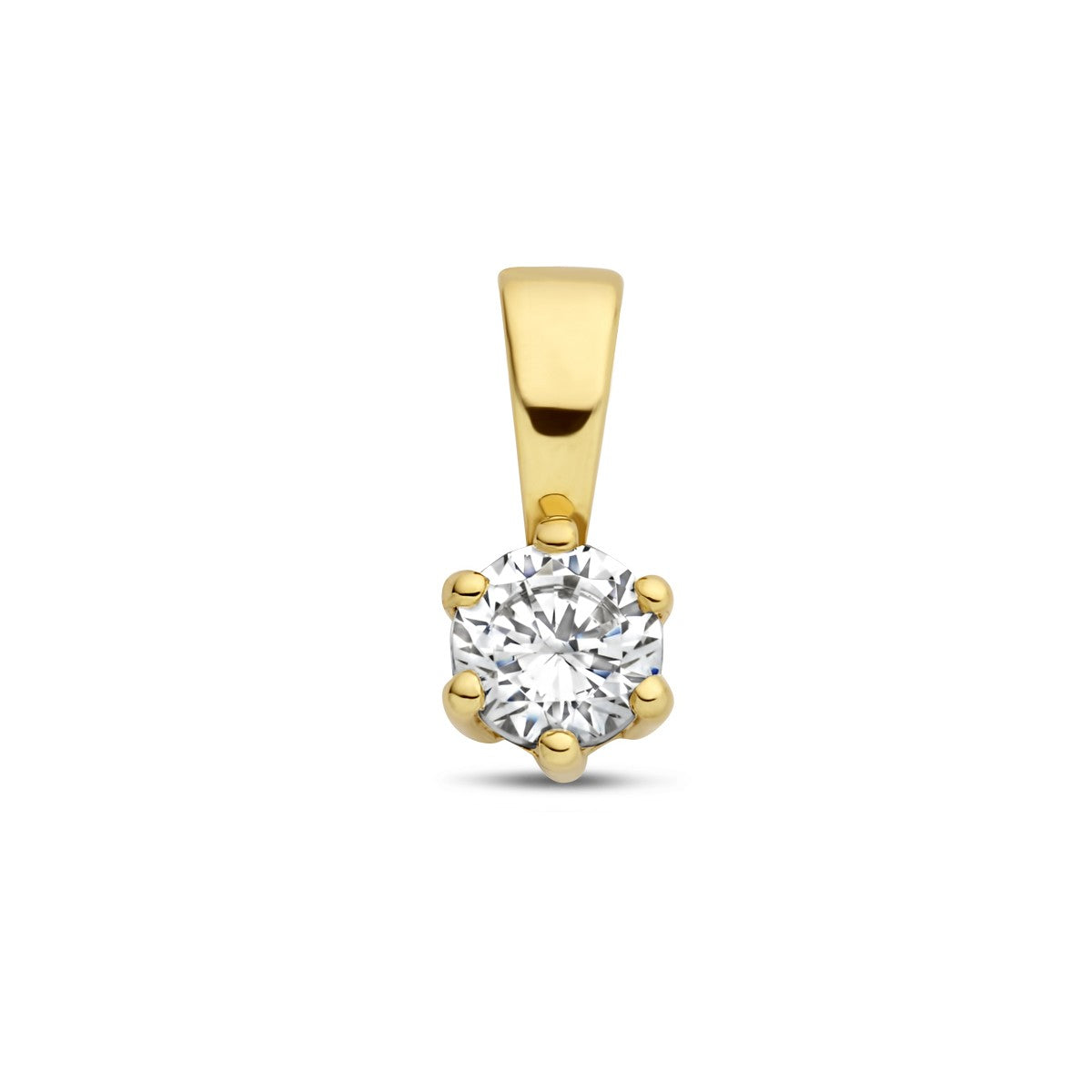 Fantasy Collection Hanger zirkonia 9,5 mm 14K geelgoud