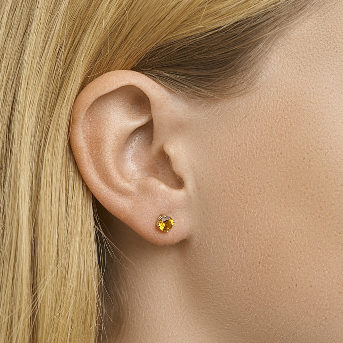 Fantasy Collection Oorbellen citrien 14K geelgoud