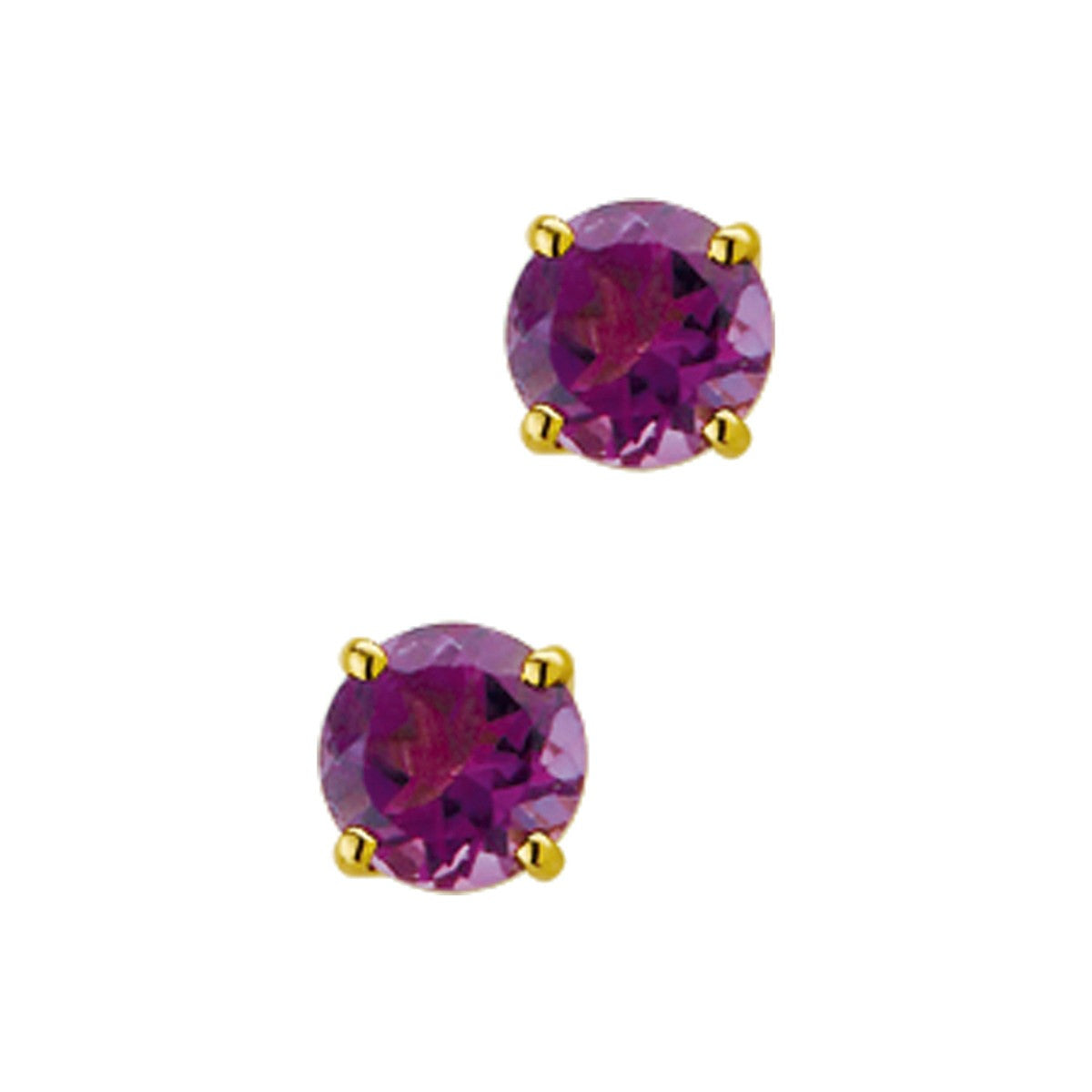 Fantasy Collection Oorbellen amethist 14K geelgoud