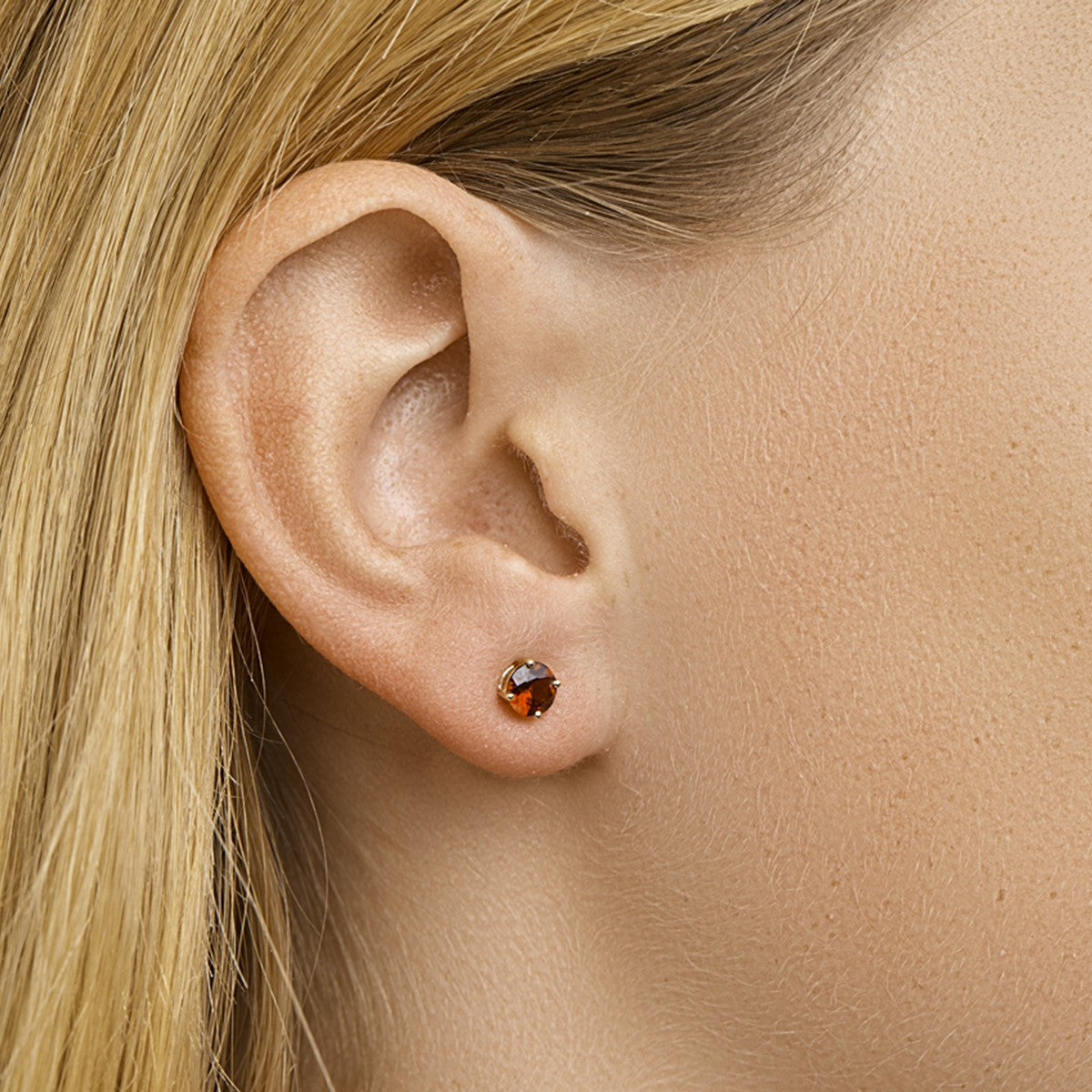 Fantasy Collection Oorbellen granaat 14K geelgoud