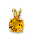 14K geelgoud hanger citrien 4010298 - PansiteNederland.nl