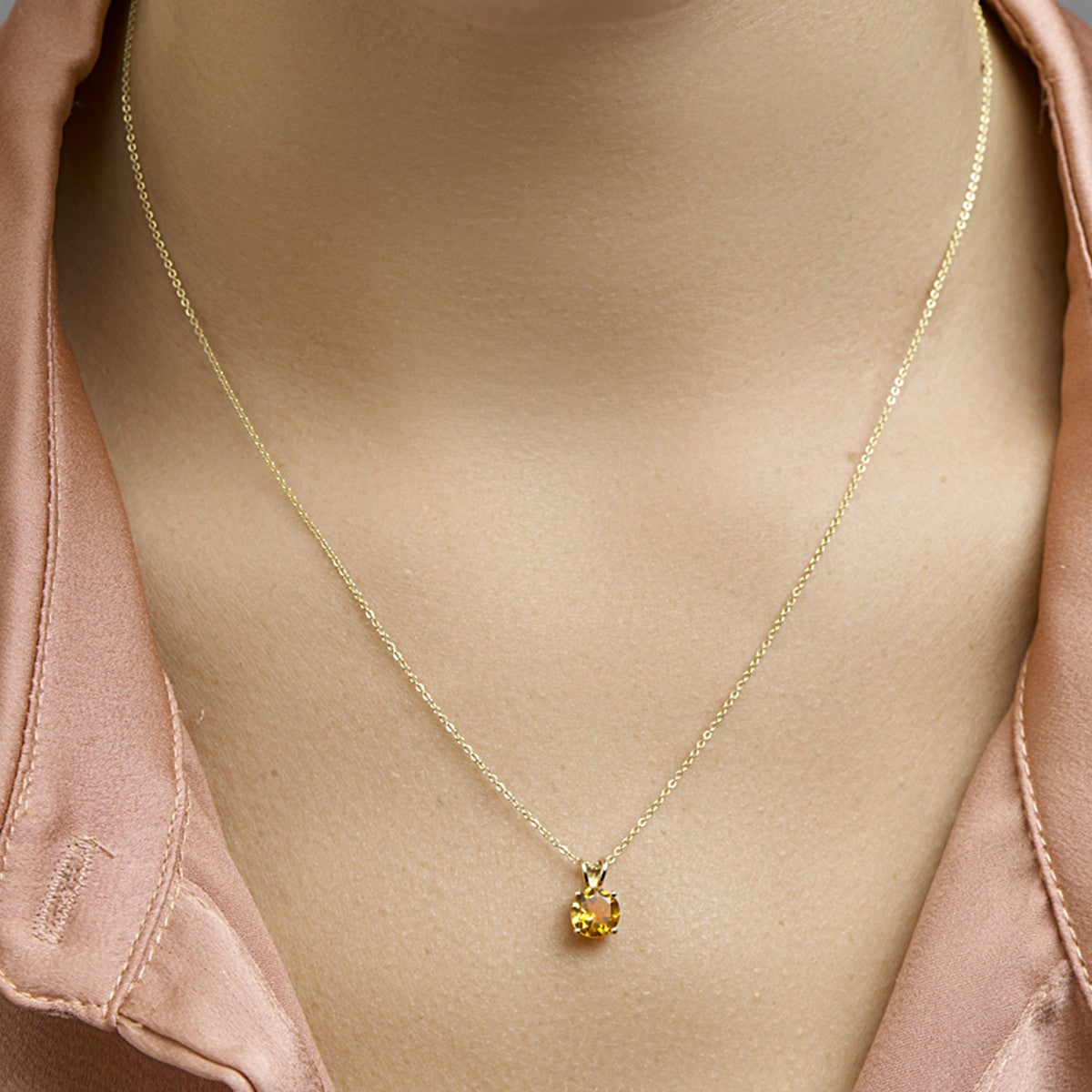 Fantasy Collection Hanger citrien 14K geelgoud
