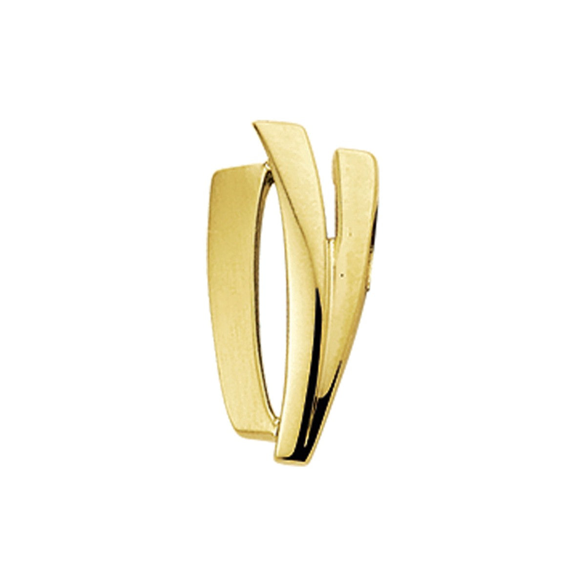 Fantasy Collection Hanger poli/mat 14K geelgoud